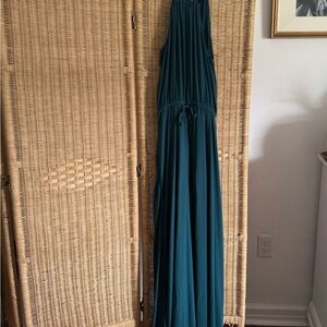 Lulu's Teal Halter Dress